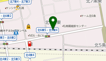 まいばすけっと北6条東5丁目店の地図画像