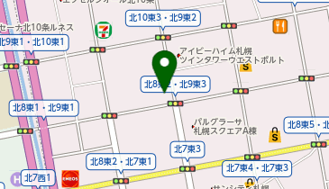 まいばすけっと北9条東2丁目店の地図画像