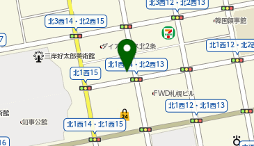 まいばすけっと北2条西14丁目店の地図画像