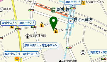 バーガーキング新さっぽろサンピアザ店の地図画像