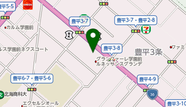 焼肉きんぐ札幌豊平店の地図画像