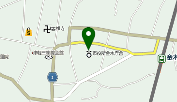 五所川原市役所金木庁舎の地図画像