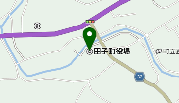 田子町役場の地図画像