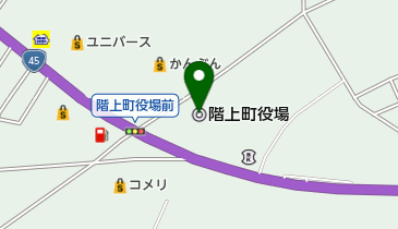 階上町役場の地図画像