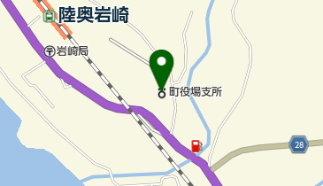 深浦町岩崎支所の地図画像