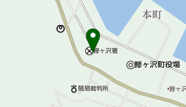 鰺ヶ沢警察署の地図画像