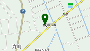 黒石警察署の地図画像