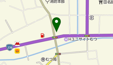 むつ年金事務所の地図画像