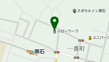 ハローワーク黒石の地図画像