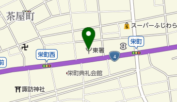 東消防署の地図画像