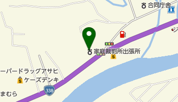 むつ簡易裁判所の地図画像