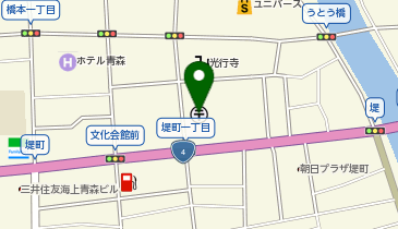 ゆうちょ銀行青森店の地図画像