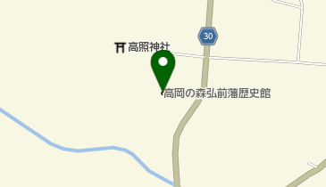 高岡の森弘前藩歴史館の地図画像