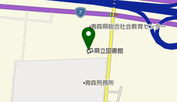 青森県立図書館の地図画像