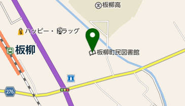板柳町民図書館の地図画像