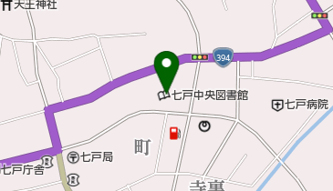 七戸中央図書館の地図画像