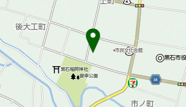 オリンパス黒石市立図書館の地図画像