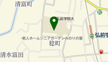 弘前学院大学附属図書館の地図画像