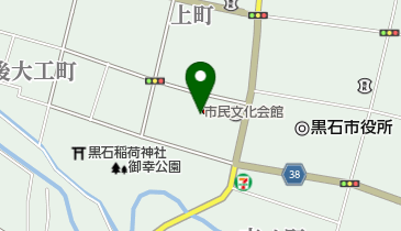 黒石市民文化会館の地図画像