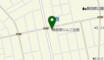 青森県りんご会館の地図画像
