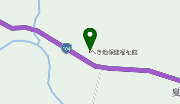 夏坂へき地保健福祉館の地図画像
