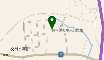 外ヶ浜町中央公民館の地図画像