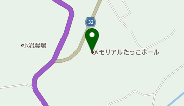 メモリアルたっこホールの地図画像