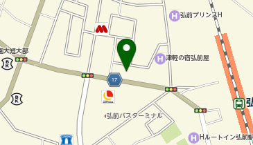 読売新聞弘前支局の地図画像