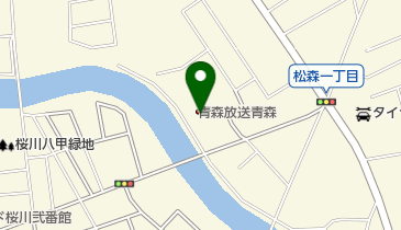 青森放送(株)青森本社の地図画像