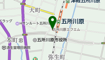 (株)青森テレビ五所川原支局の地図画像