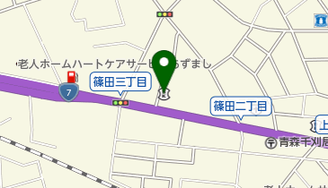 青い森信用金庫篠田支店の地図画像