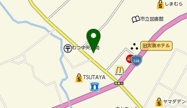 青い森信用金庫下北営業部の地図画像