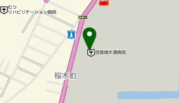 自衛隊大湊病院の地図画像