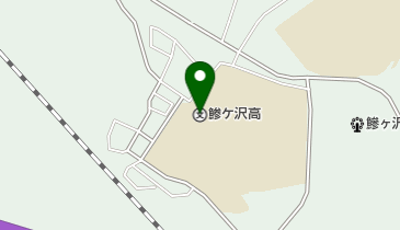 青森県立鯵ケ沢高校の地図画像