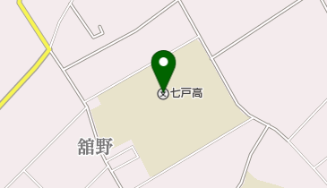 青森県立七戸高校の地図画像