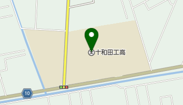 青森県立十和田工業高校の地図画像