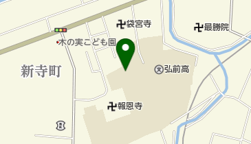 青森県立弘前高校の地図画像