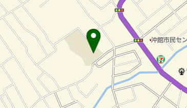 青森市立沖館小学校の地図画像