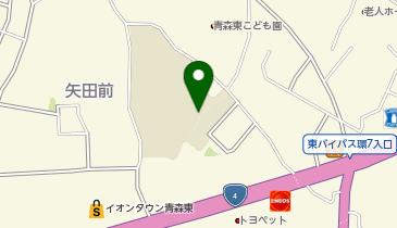 青森県立盲学校の地図画像