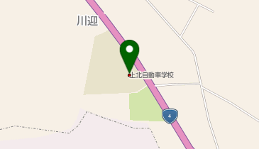 上北自動車学校の地図画像