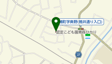認定こども園青森ひかりの地図画像