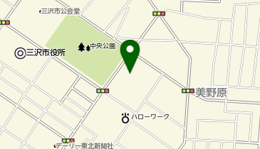 三沢市立中央保育所の地図画像