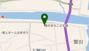 風のまちこども園の地図画像