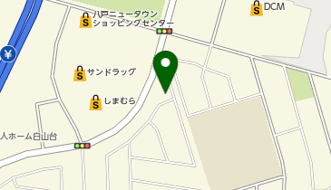 代ゼミサテライン予備校S-court八戸白山台校の地図画像