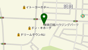 住宅総合展示場東奥日報ハウジングパークの地図画像