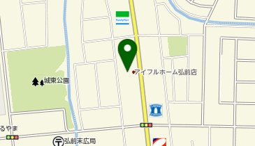 アイフルホーム弘前店の地図画像