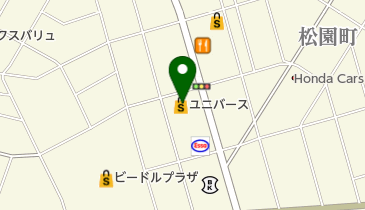 ユニバース松園町店の地図画像