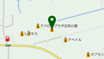 ユニバース五所川原東店の地図画像