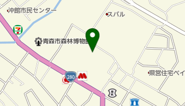 県民生協アカシア館の地図画像