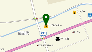 カブセンター長苗代店の地図画像
